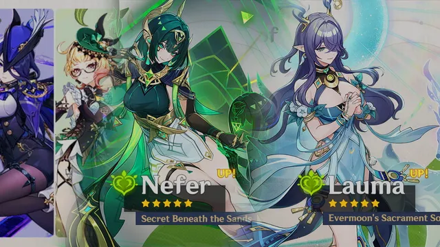 Genshin Impact “Luna VI” Phase II Banners Revealed Featuring Lauma and Nefer With Major Drop Rate Boosts