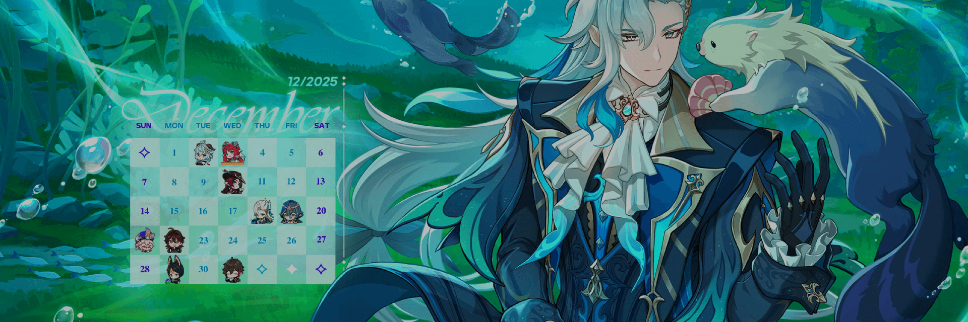 Genshin Impact December 2025 Calendar Event Offers Free Wallpapers And Primogem Giveaway