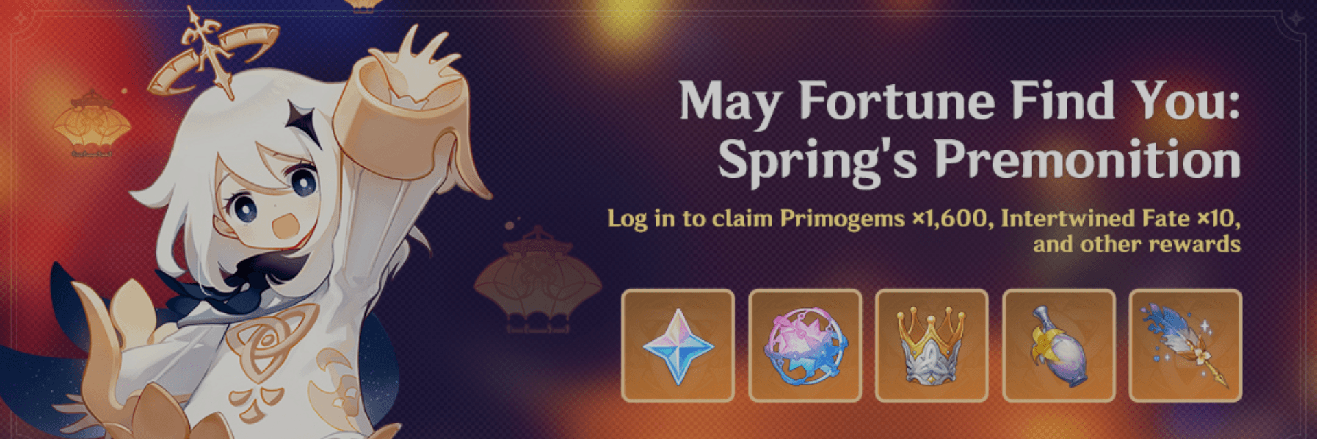 Genshin Impact Announces “May Fortune Find You: Spring’s Premonition” Event With 1,600 Primogems and 10 Intertwined Fate