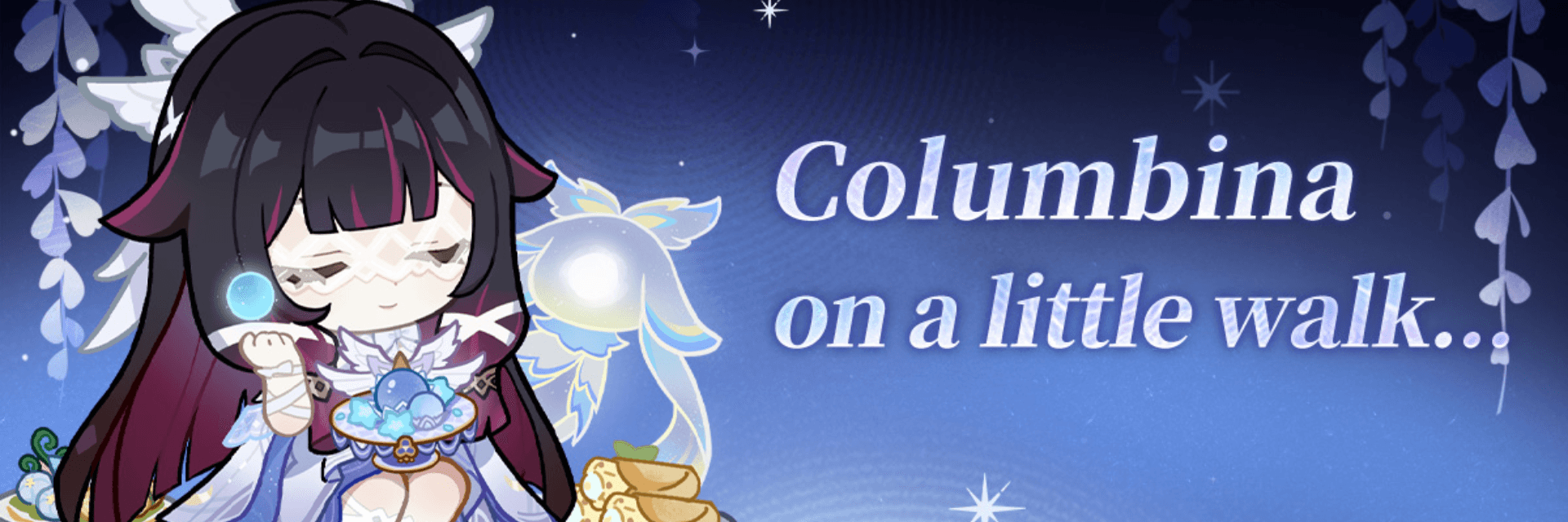 Columbina | On a Little Walk Reveals a Charming Comic Story in Genshin Impact