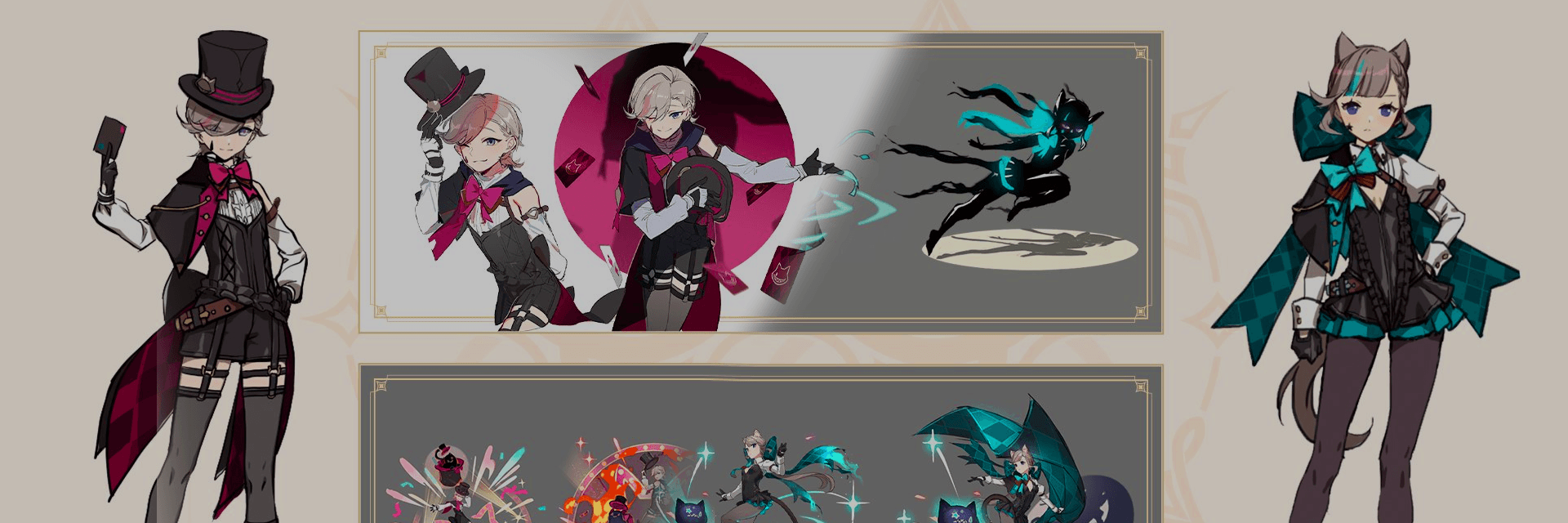 Genshin Impact Reveals Lyney and Lynette Concept Arts Showcasing Outfit and Splash Art Creation