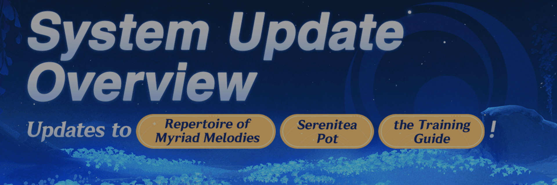 Genshin Impact Version Luna V Introduces Major System Updates to Repertoire of Myriad Melodies, Serenitea Pot, and Training Guide