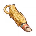 Saurian-Crowned Warrior's Golden Whistle