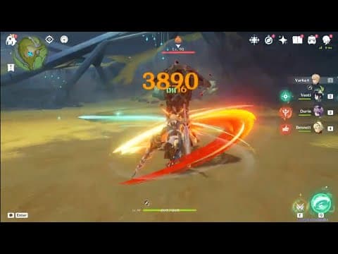 Varka Combo Elemental Skills and other tests