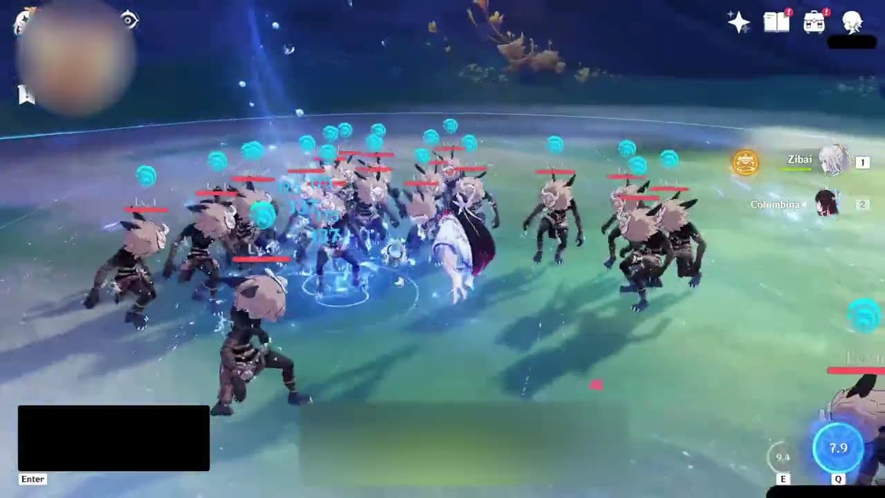 Zibai, Columbina and Moondrifts AOE Showcase