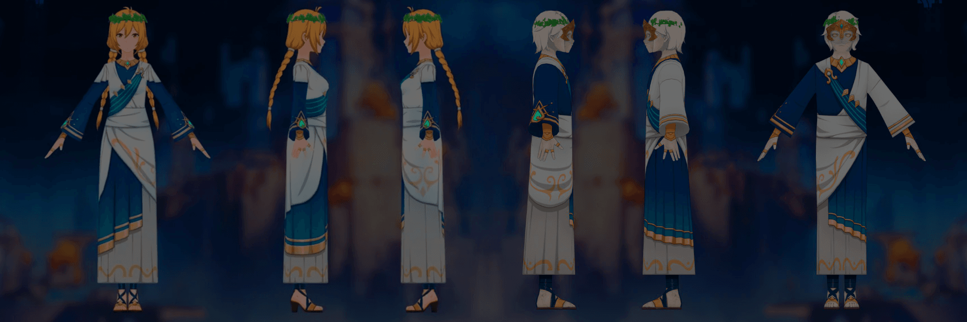 Datamined assets from the Version 6.5 beta showcase multiple new NPC models located in Dornman Port and the Space of Asmoday, including a mysterious character with wing-like head ornaments similar to Linnea.