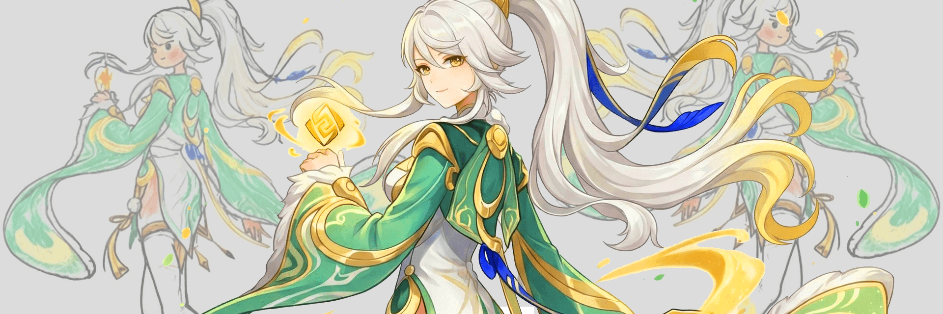 Zibai White Horse Art Reference and Columbina Splash Art Pose Gain Attention in Genshin Impact Community