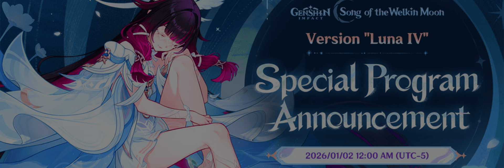 Genshin Impact Announces “Luna IV” Special Program for January 2, 2026