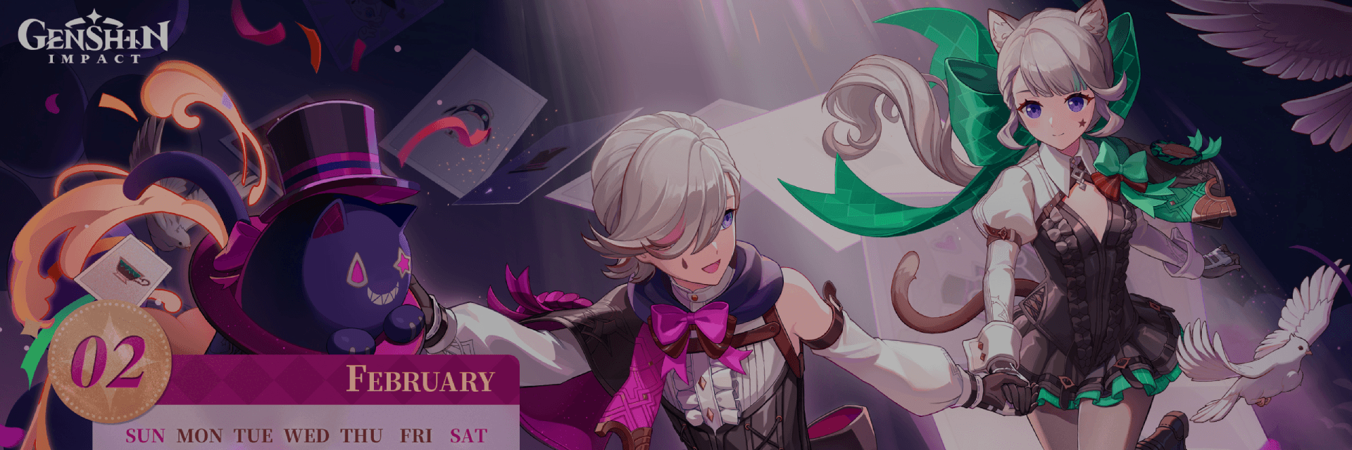 Genshin Impact Releases February 2026 Calendar Wallpapers and Social Media Event