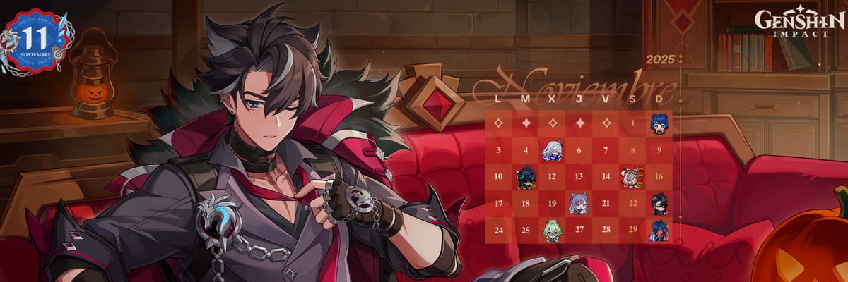 Evento del Calendario de Genshin Impact de Noviembre de 2025 Anunciado