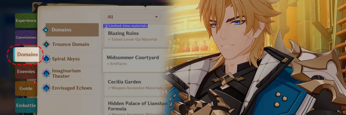 Filtración de Calidad de Vida de Genshin Impact 6.4 Agrega Guía de Entrenamiento del Manual del Aventurero Bajo Dominios