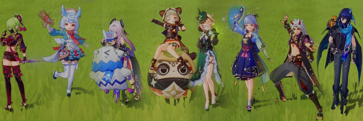 Filtración de Genshin Impact 6.4 Revela Nuevas Poses del Teatro Imaginario para Múltiples Personajes