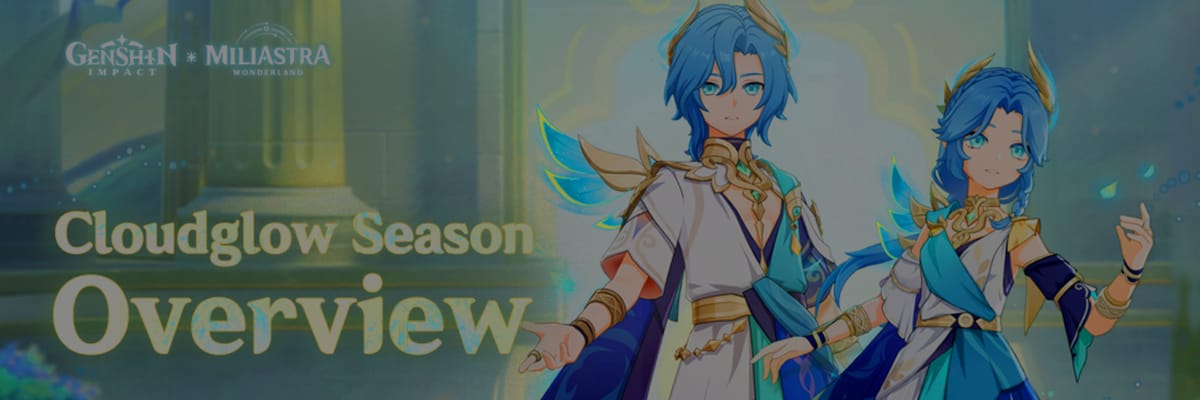 Genshin Impact: Comienza la Temporada Brillo Nuboso de Edén Miliastra con nuevas recompensas cosméticas legendarias