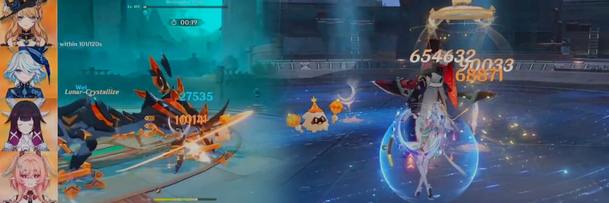 Filtración de Gameplay de Linnea en Genshin Impact 6.5 Revela Composiciones de Equipo con Navia, Furina, Columbina, Zibai y Xilonen