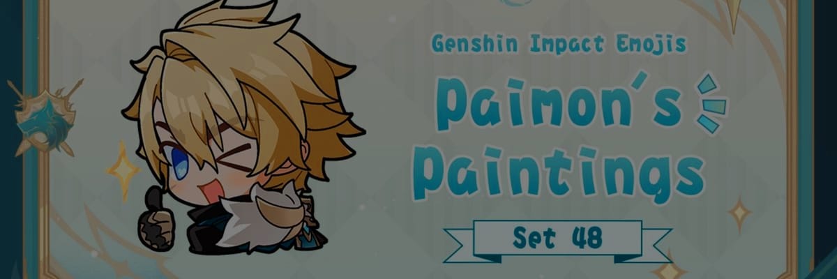 Genshin Impact Lanza el Set 48 de las Pinturas de Paimon con Nuevos Emojis de Personajes Chibi en HoYoLAB