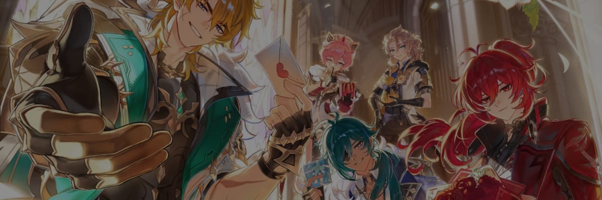 Genshin Impact celebra el White Day con mensajes de Venti, Varka y la mascota saurio de Natlan