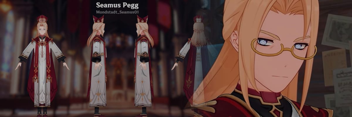 Filtración de la 6.5 de Genshin Impact revela el render de Seamus Pegg en los datos de preinstalación de Luna VI