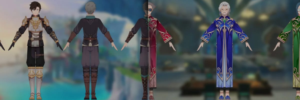 Genshin Impact 6.6 Leak Reveals New Sumeru Akademiya NPC Models and Port Dorman Variants