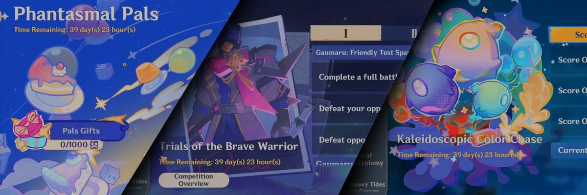 Genshin Impact 6.6 Leak Reveals Events Menu Showcase with New UI Tabs and Event Interface Redesign