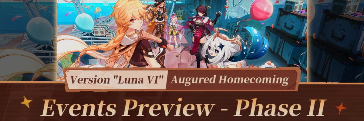Genshin Impact “Augured Homecoming” Phase II Events Preview Highlights Limited Exploration Rewards and Ongoing Content