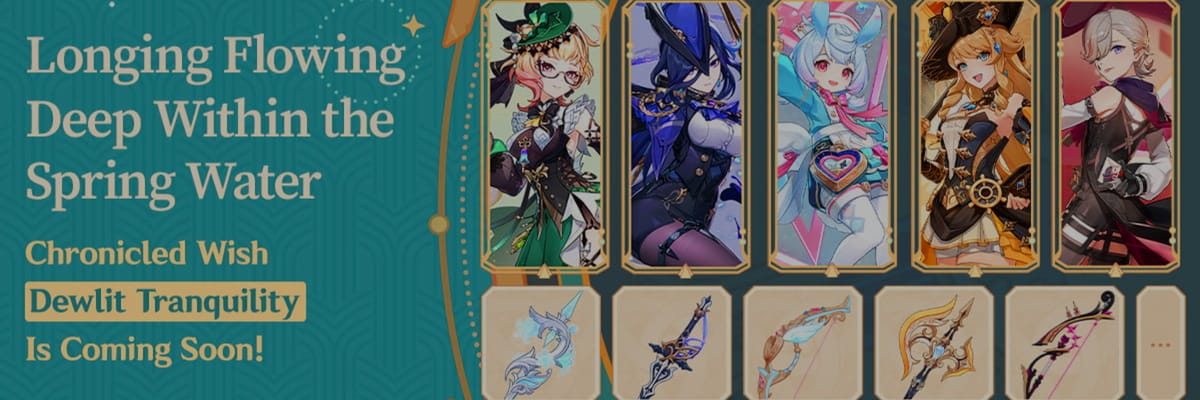 Genshin Impact “Dewlit Tranquility” Chronicled Wish Brings Flexible Pull System and Exclusive Rewards