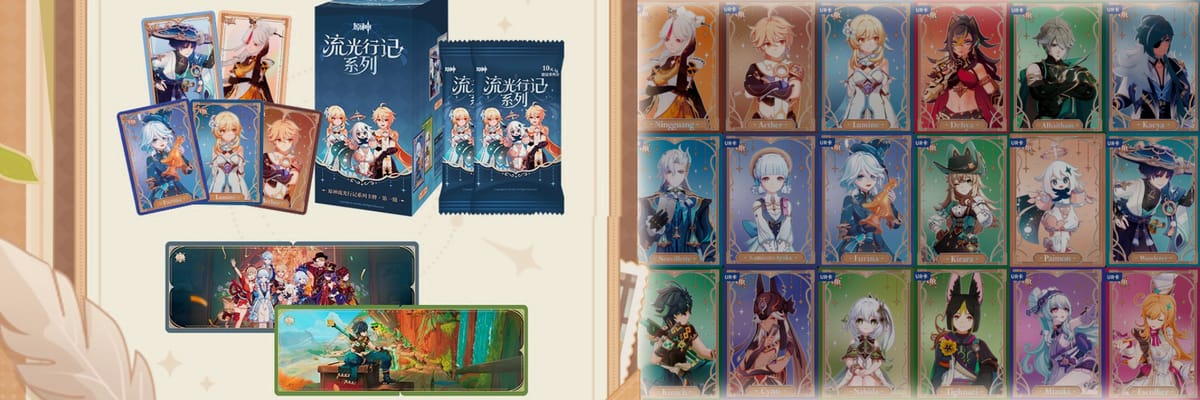 Genshin Impact “Travelogue Series” Collectible Cards Announced With “Journey of Light” Pre Orders Opening April 28
