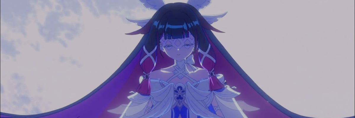 Official music video features Columbina voiced by her Japanese VA Lynn, anime-style visuals with the Nod-Krai cast, and surprising interactions with Fatui Harbingers