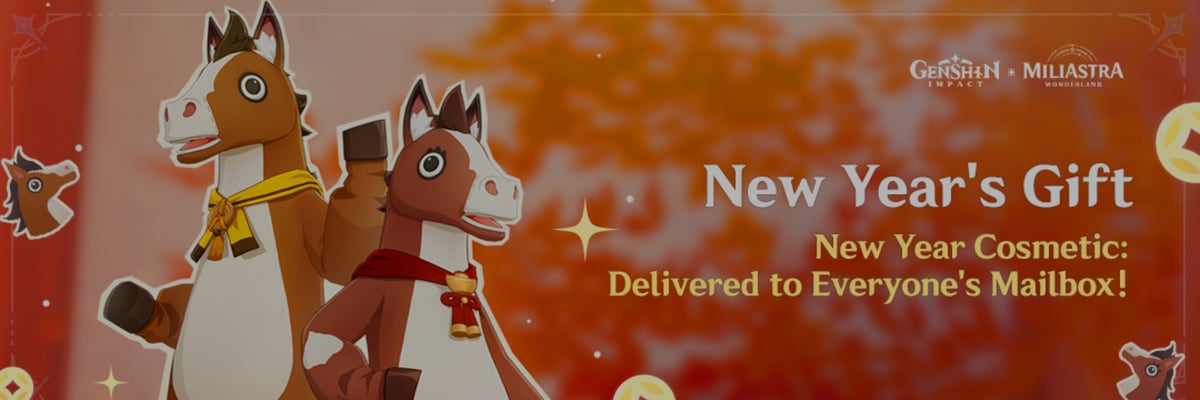 Version Luna IV delivers a New Year Cosmetic gift straight to every mailbox, letting players choose between Lucky Gallop and Witty Gallop
