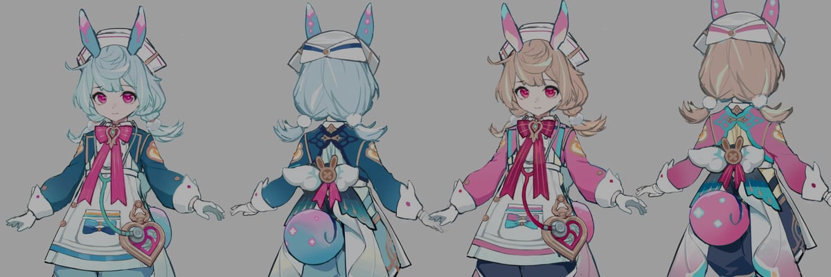 Sigewinne Concept Arts showcase the artistic vision and design evolution behind one of Fontaine’s most distinctive character outfits