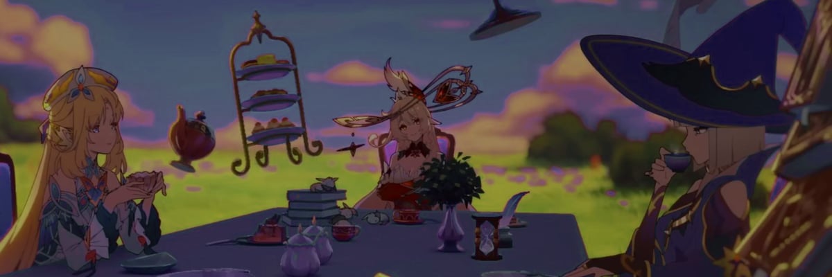 The new Genshin Impact animated short featuring the Hexenzirkel tea party delivers the first clear look at Barbeloth, Mona’s master, while expanding on Varka’s backstory through Alice and Nicole.