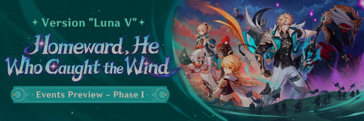 Version Luna V introduces new limited time events, rewards, and gameplay activities in Phase I of the update cycle