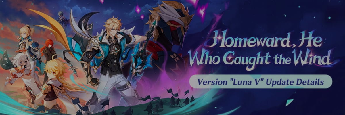 Version “Song of the Welkin Moon: Variation - Homeward, He Who Caught the Wind” introduces Varka as a new 5 star Anemo DPS, fresh story content, Spiral Abyss changes, and extensive gameplay improvements.