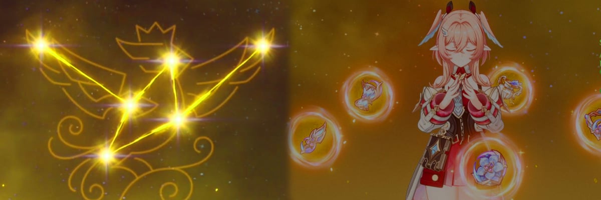 New Genshin Impact 6.5 beta leaks showcase Linnea’s in game Constellation, Talent Pose, Artifact Menu model, a mysterious golden butterfly Ascension Material, and an unreleased Nicole sticker.