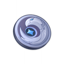 Insignia de cuervo plateada