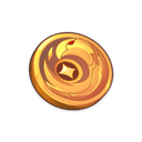 Insignia de cuervo dorada