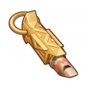 Saurian-Crowned Warrior's Golden Whistle