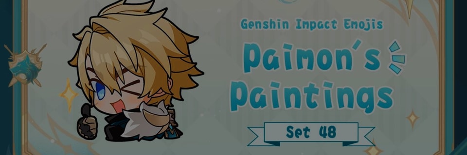 Genshin Impact Lanza el Set 48 de las Pinturas de Paimon con Nuevos Emojis de Personajes Chibi en HoYoLAB